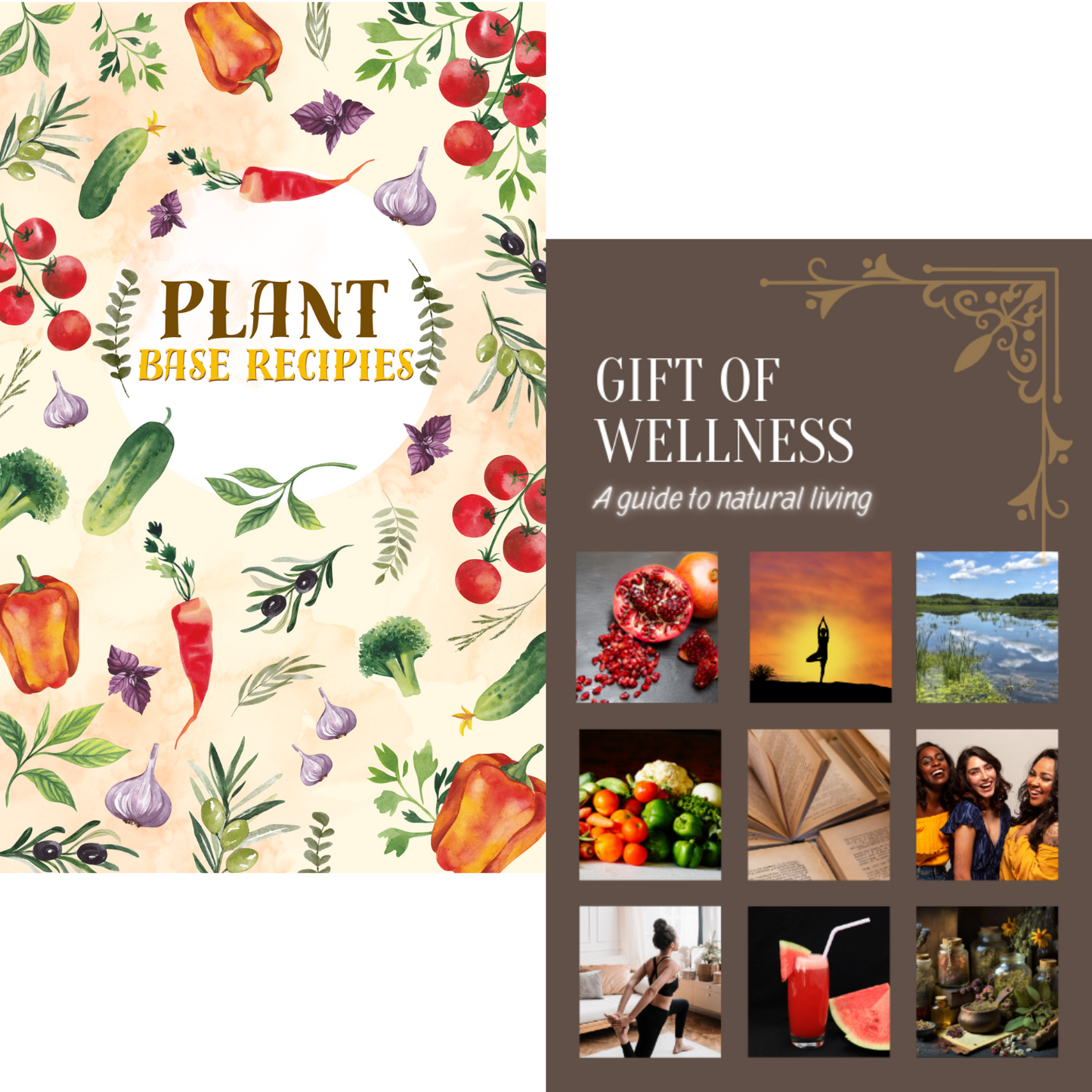 Gift wellness & Plant based Cook book Combo